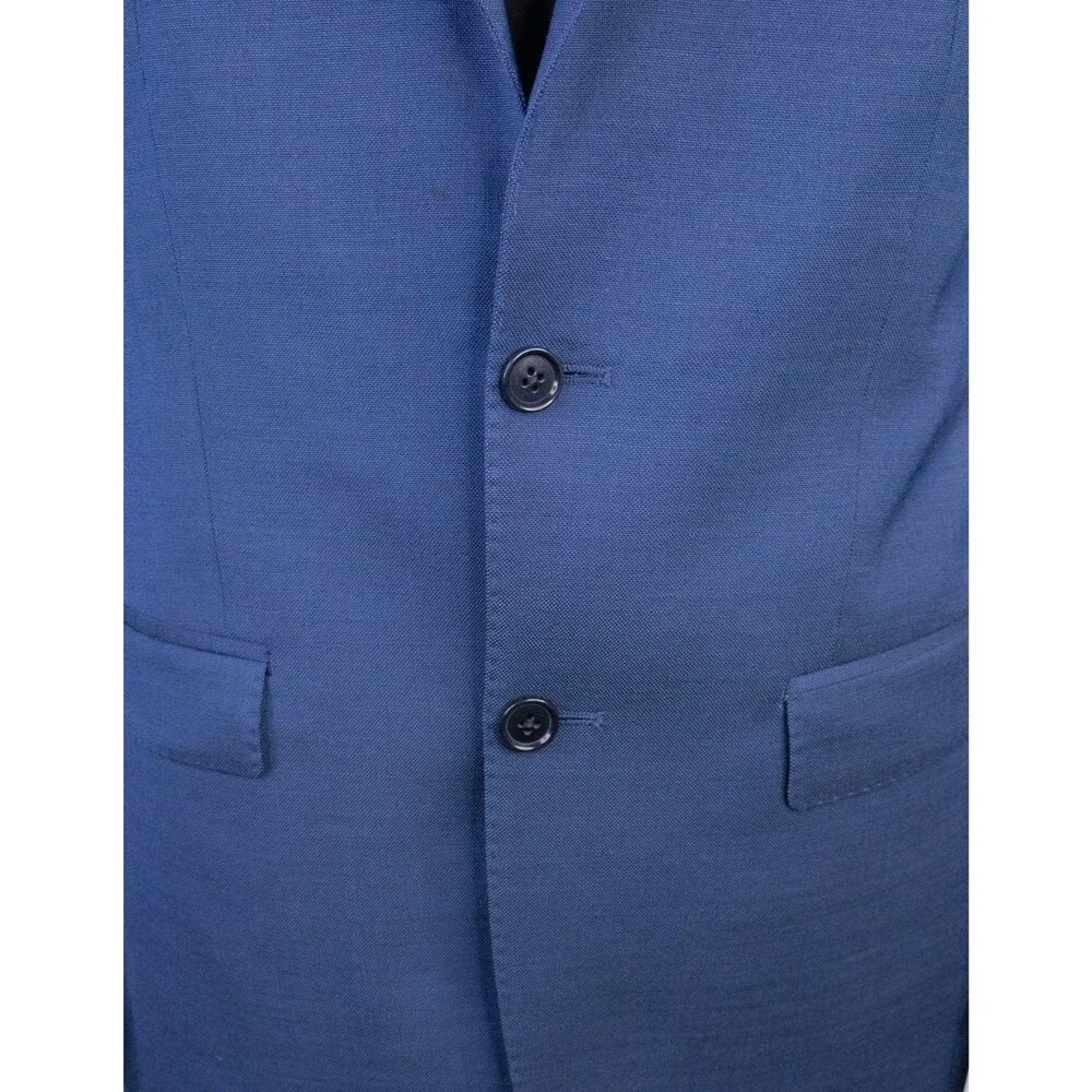 John Varvatos MARZOTTO Wool Blazer Sport Coat Sz 40R Blue Two Button Jacket
